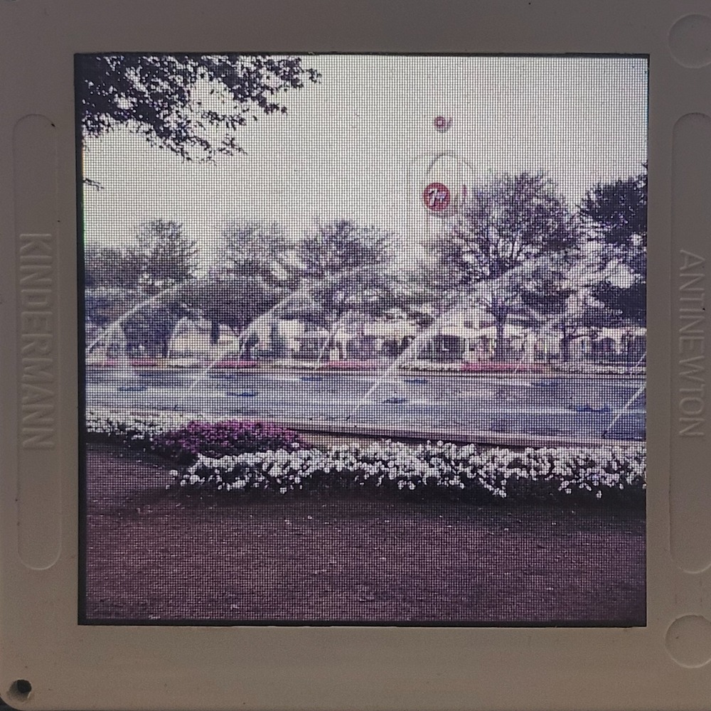 Medium Format Slide 1964 Worlds Fair New York City Flushing Meadows Fountains